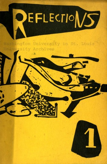 Reflections 1952 cover with abstract artwork depicted. 