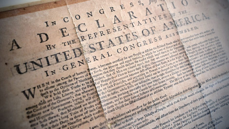 Declaration of Independence broadside