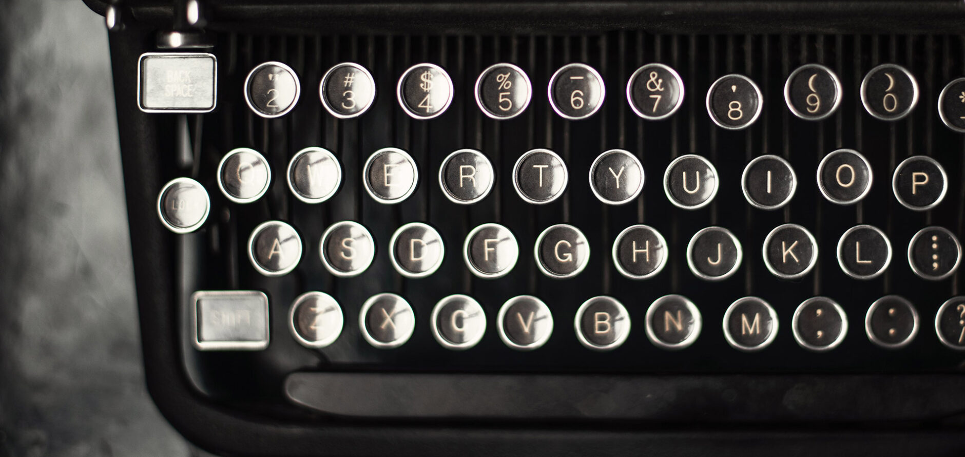 Typewriter keys.