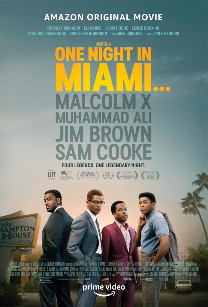 Full movie poster for ONE NIGHT IN MIAMI.