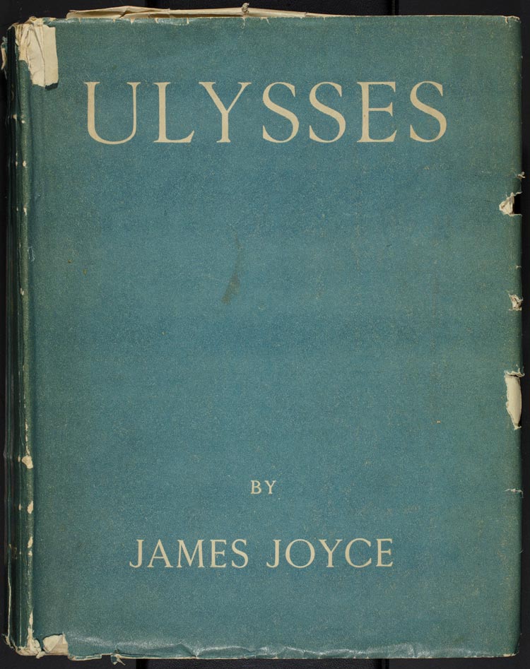 Book jacket for an edition of James Joyce's Ulysses.