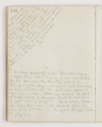 Handwritten note, the text for which is quoted on this page.