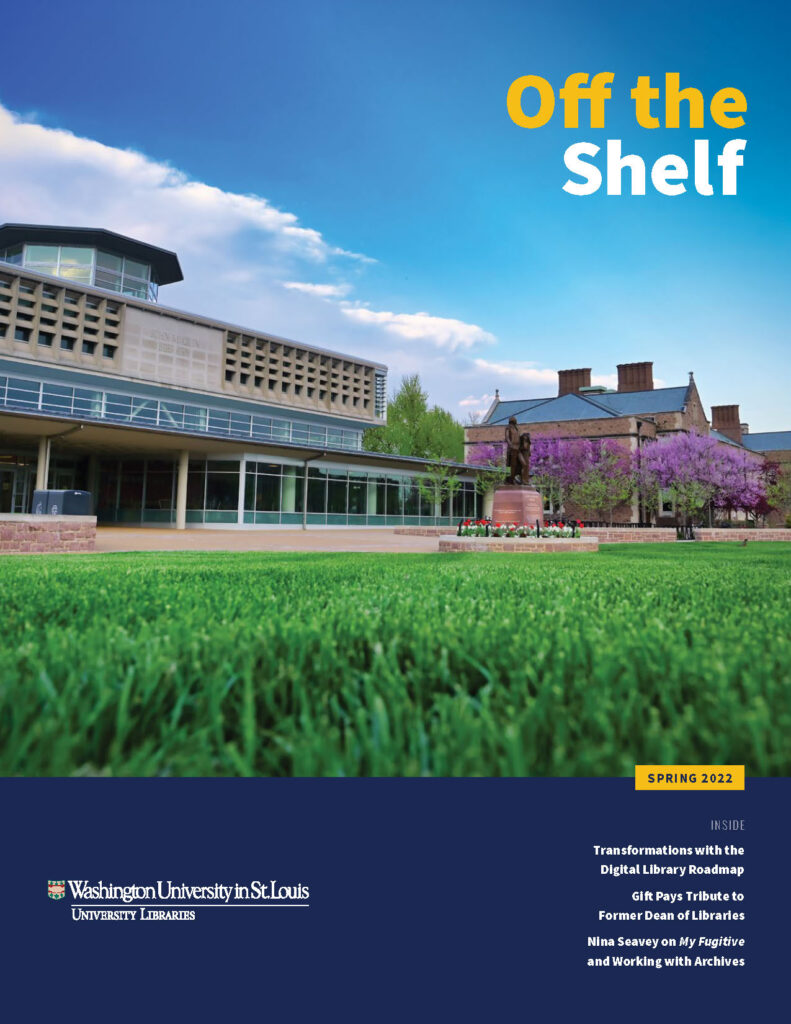 Cover of the spring 2022 edition of Off the Shelf.