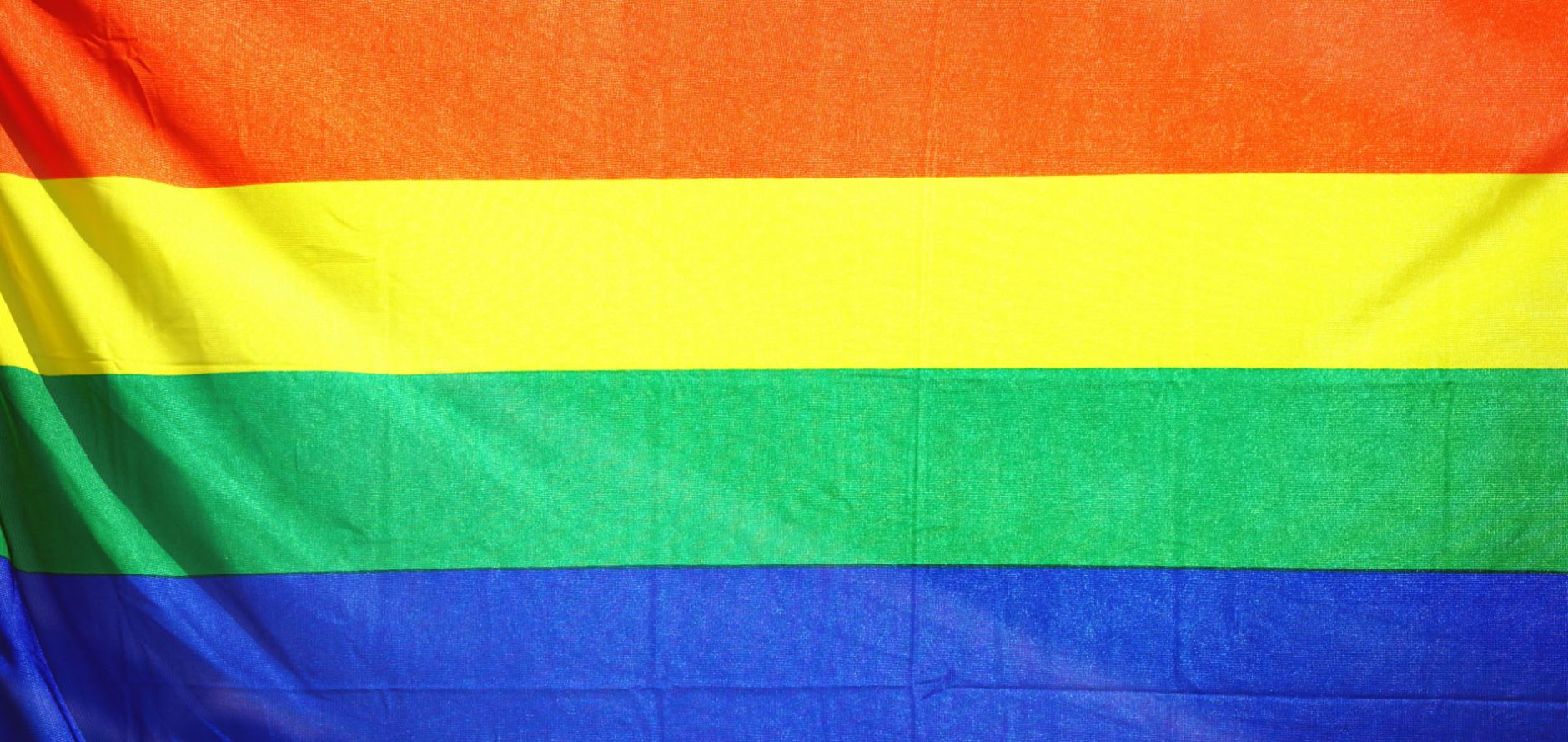 The LGBTQIA+ rainbow flag.