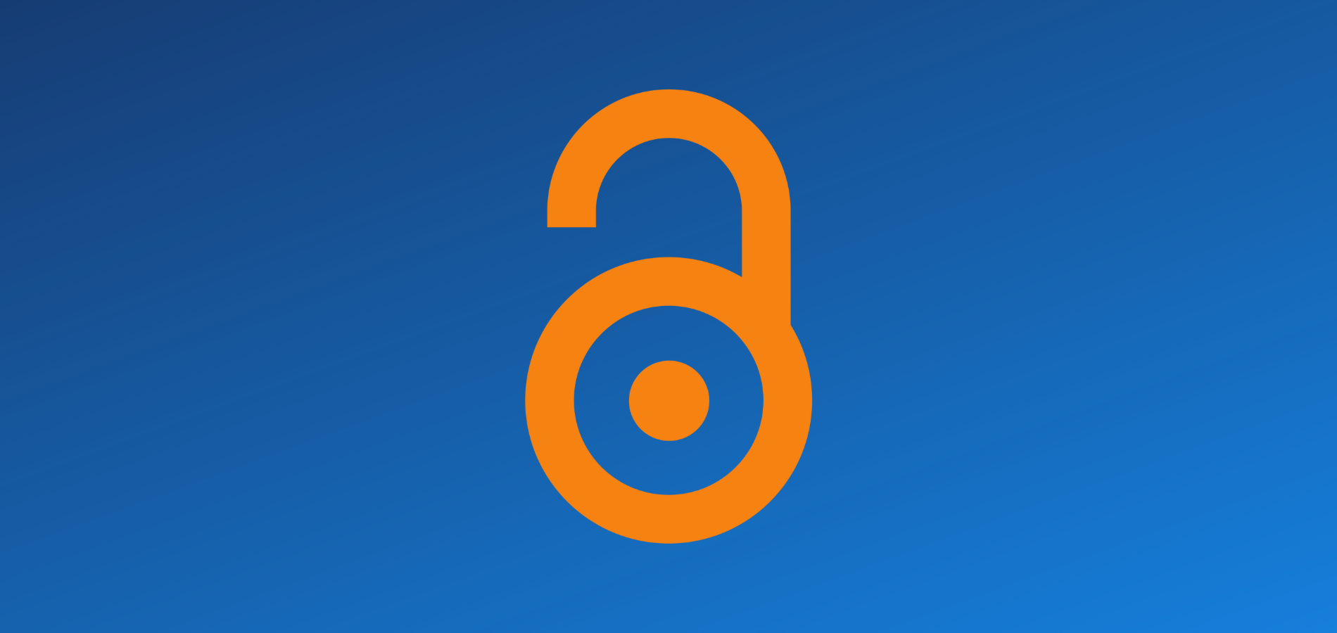 The Open Access logo (an illustration of an open orange lock).