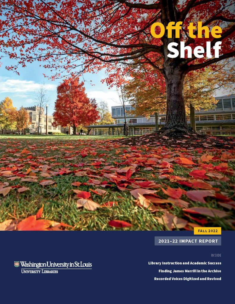 Cover of the fall 2022 edition of Off the Shelf