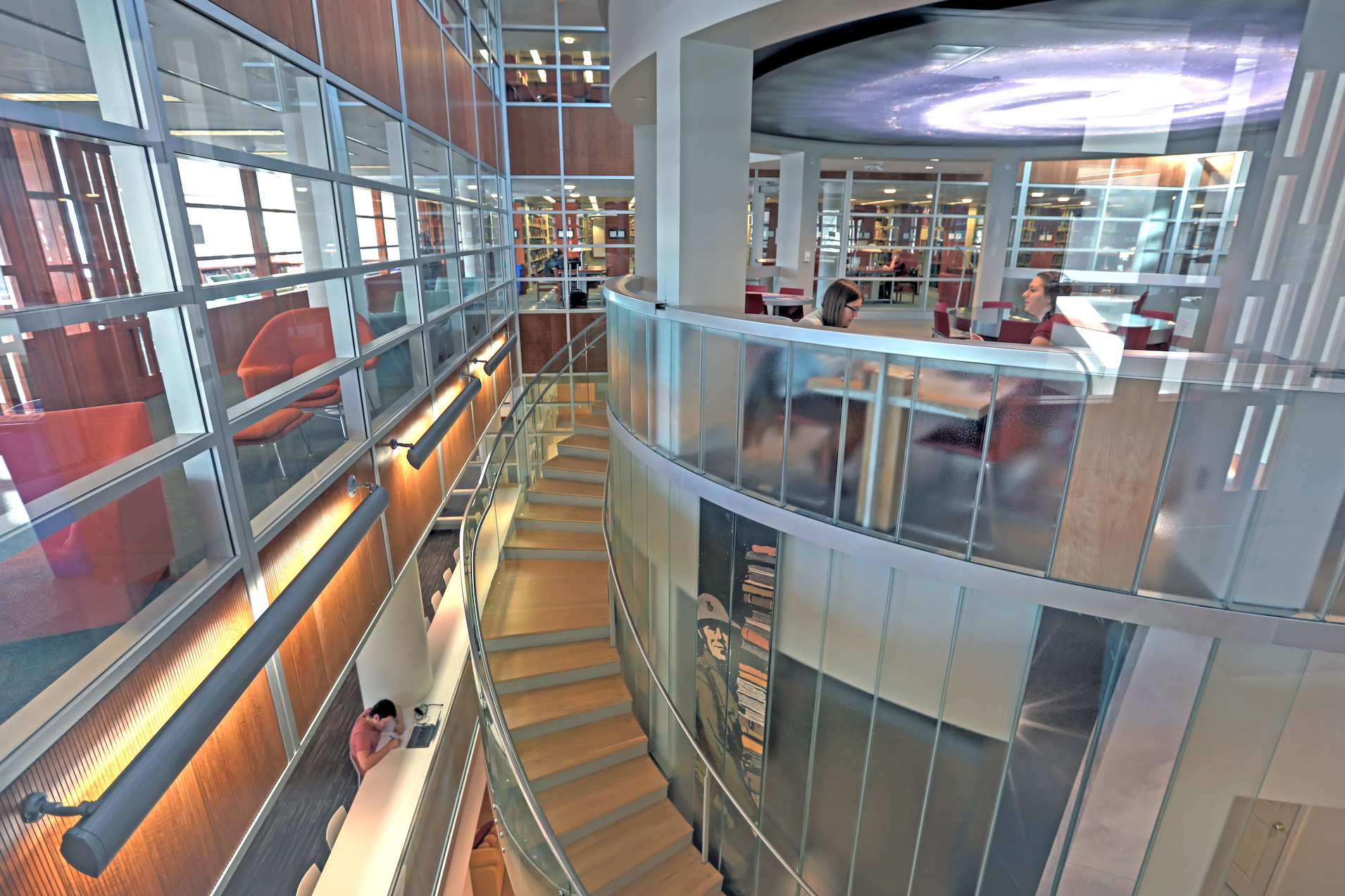 Image of Sky Room and Risa's Landing in Olin Library