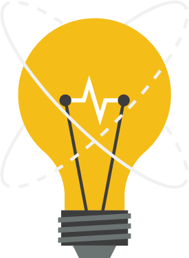 An illustration of a lightbulb.