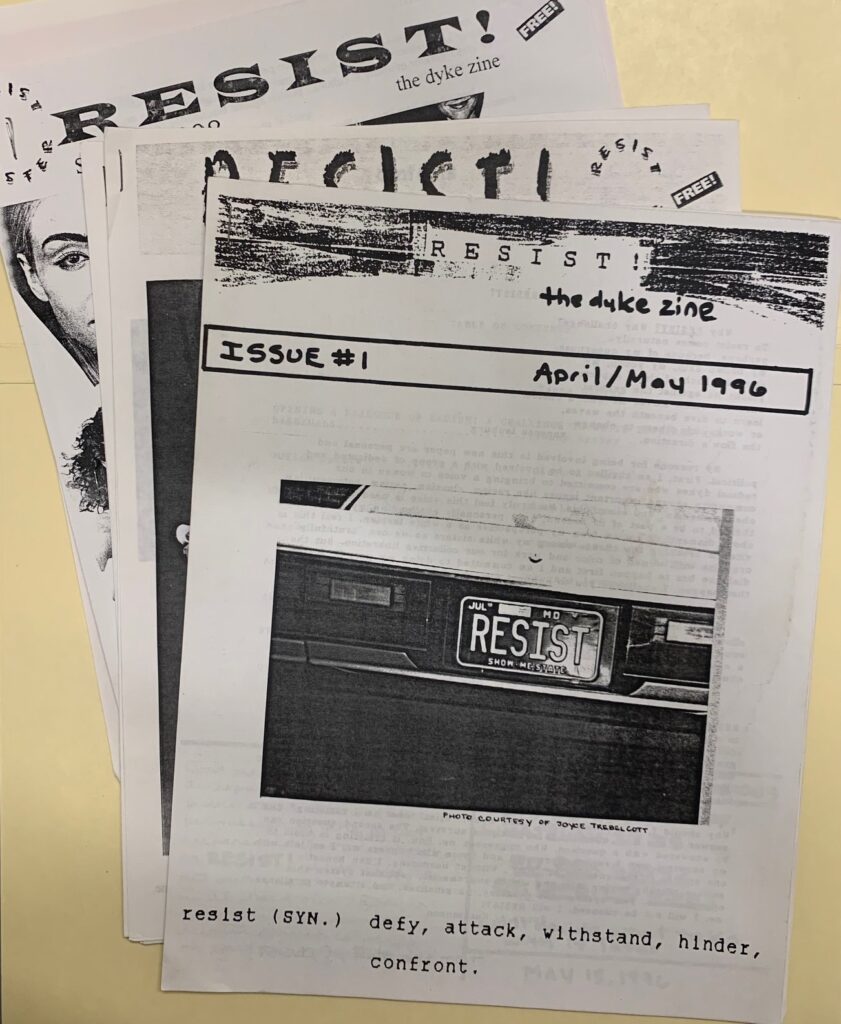 Issues of the Dyke Zine