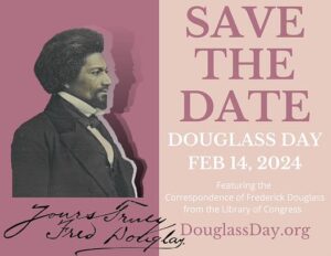 Save the Date graphic for Douglass Day 2024