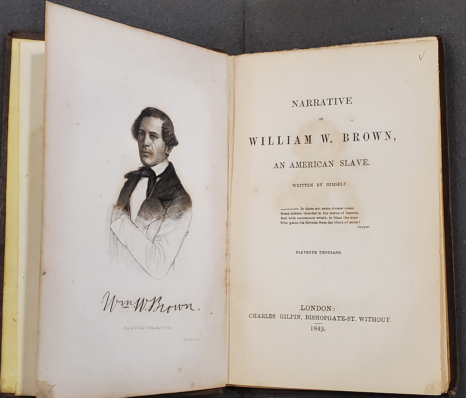 Narrative of William W. Brown, an American slave, written by himself