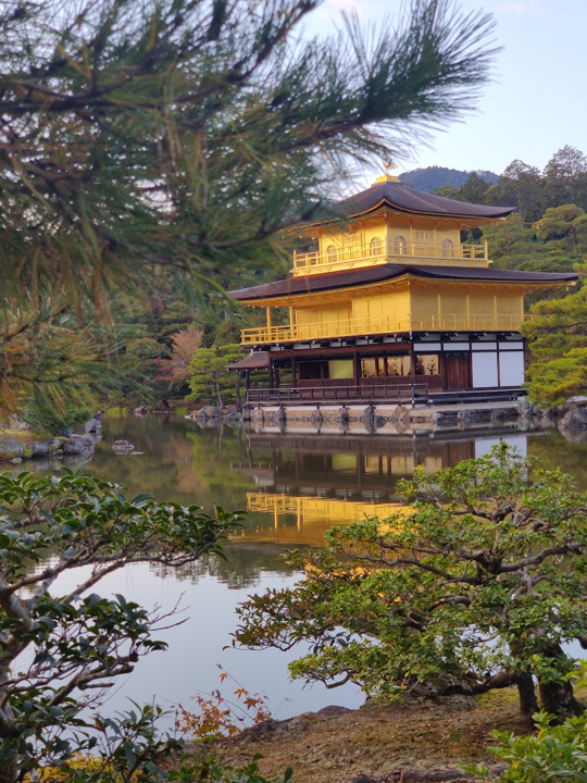 Temple with a golden structure