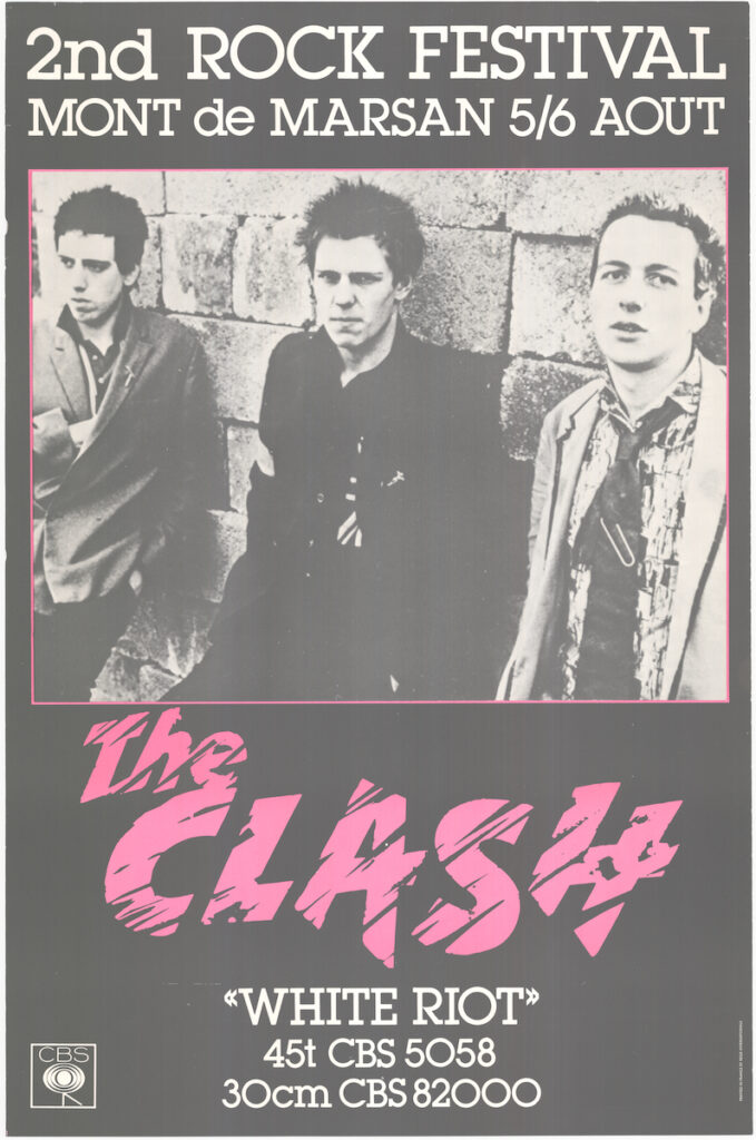 B&W poster of The Clash