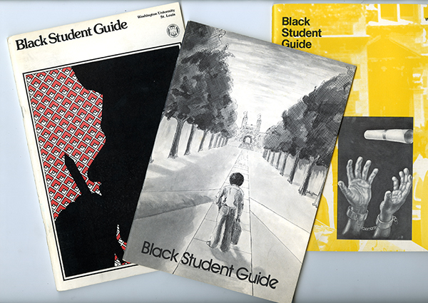 Cover art of various Black Student Guide issues.