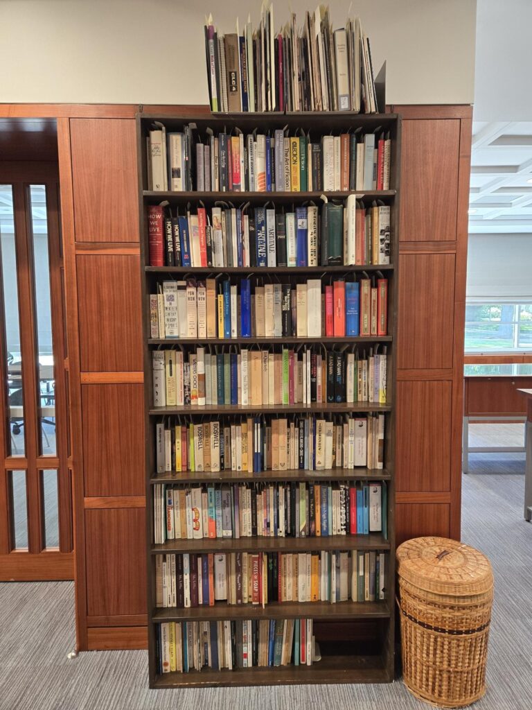 A tall bookcase