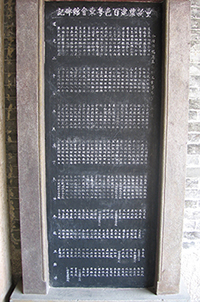 A Baise Yuedong huiguan stele circa 1848.