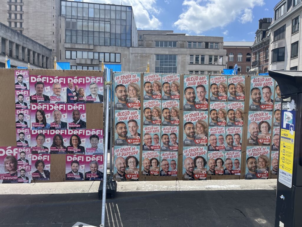 Campaign wall in Brussels