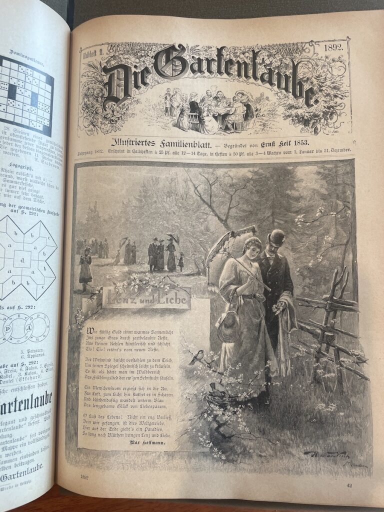 Cover of Die Gartenlaube from 1853