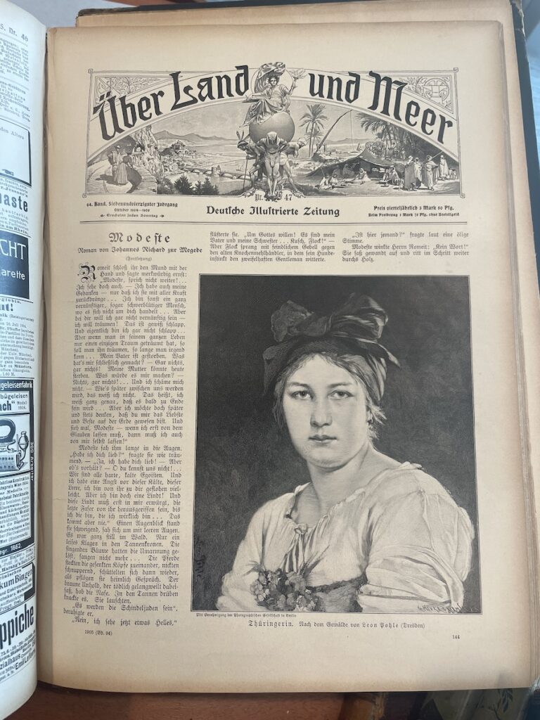 Title Page of an Issue of Über Land und Meer